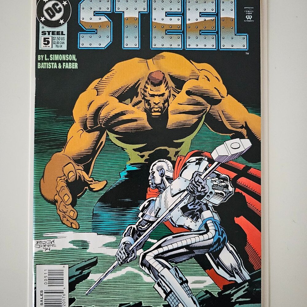 STEEL #5 Jun 1994 DC Comics by L. Simonson, Batista & Faber VF/NM